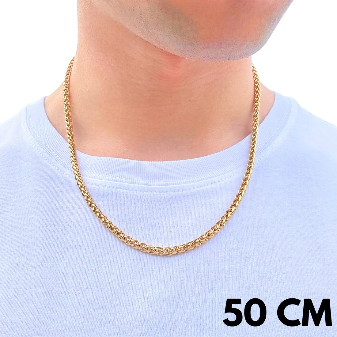 Wheat Gold Chain - 4 mm