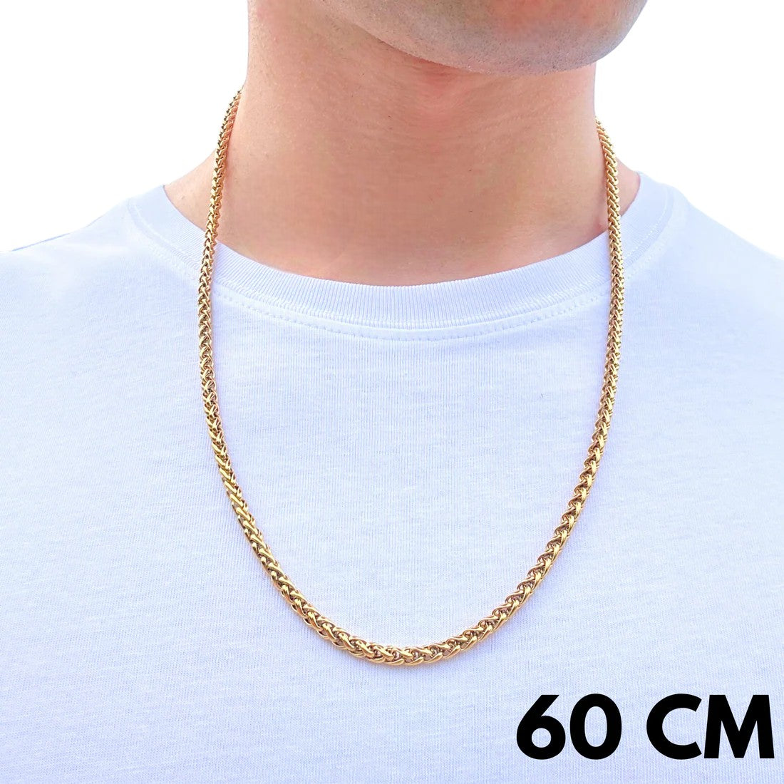 Wheat Gold Chain - 4 mm