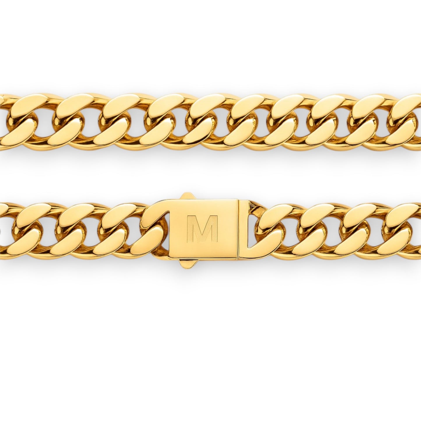 Łańcuch Cuban Złoty - 14mm