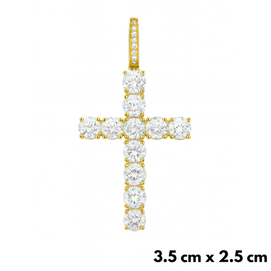 Zawieszka Crystal Cross Złota