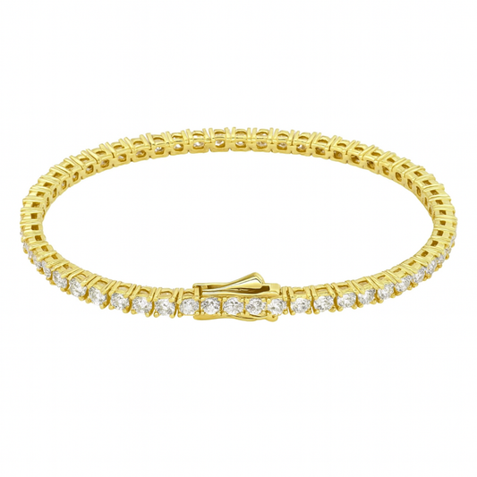 Bransoletka Tennis S925 Złota Damska - 3mm