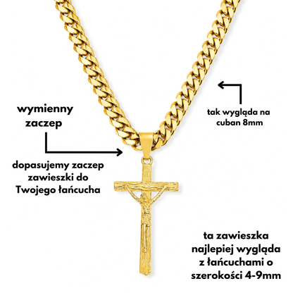 Zawieszka Savior Cross Złota