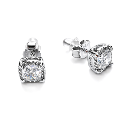 Kolczyki Square S925 Srebrne Damskie