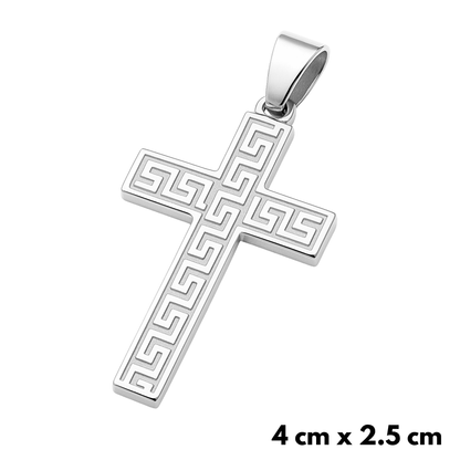 Zawieszka Ancient Cross Białe Złoto