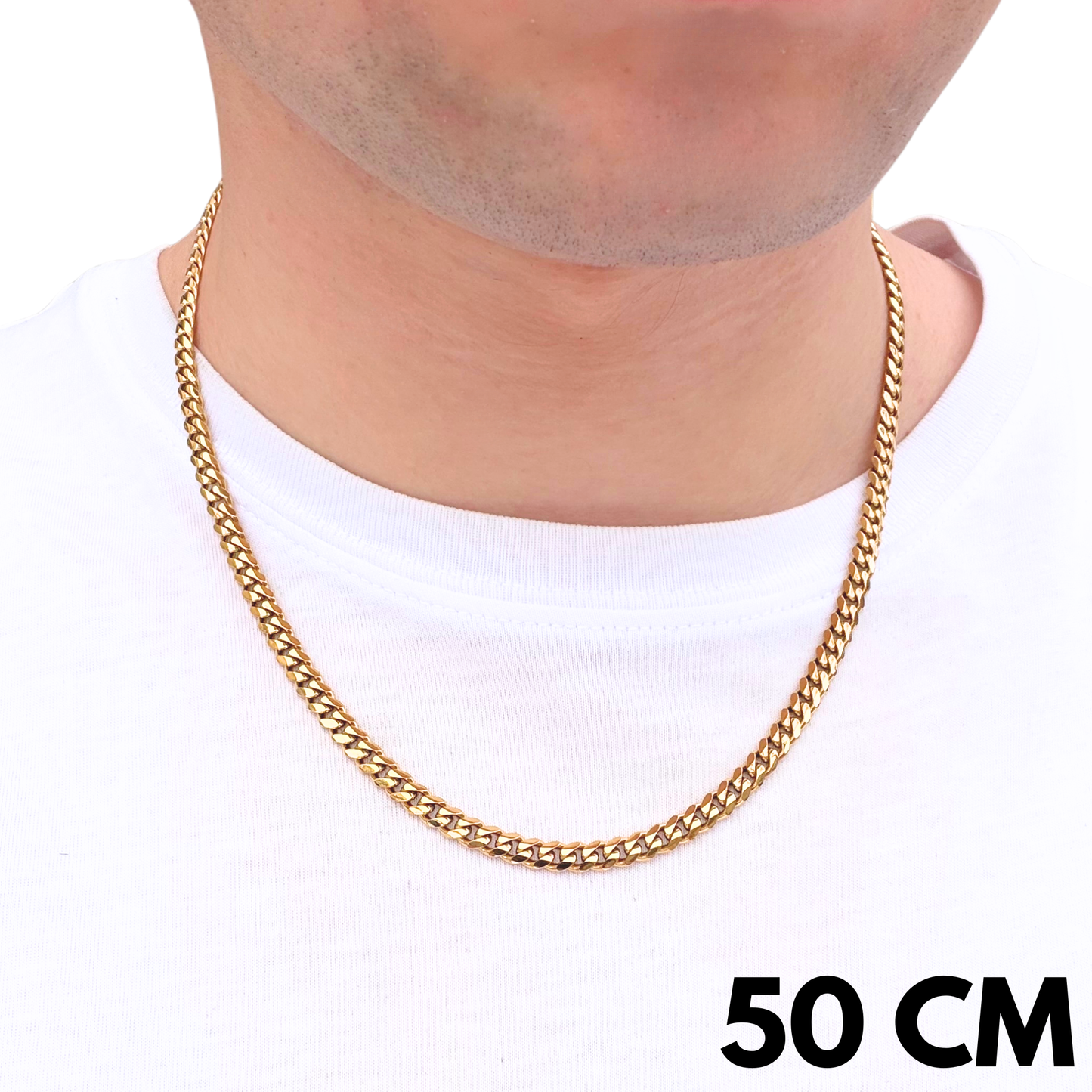 Łańcuch Cuban Złoty - 5mm