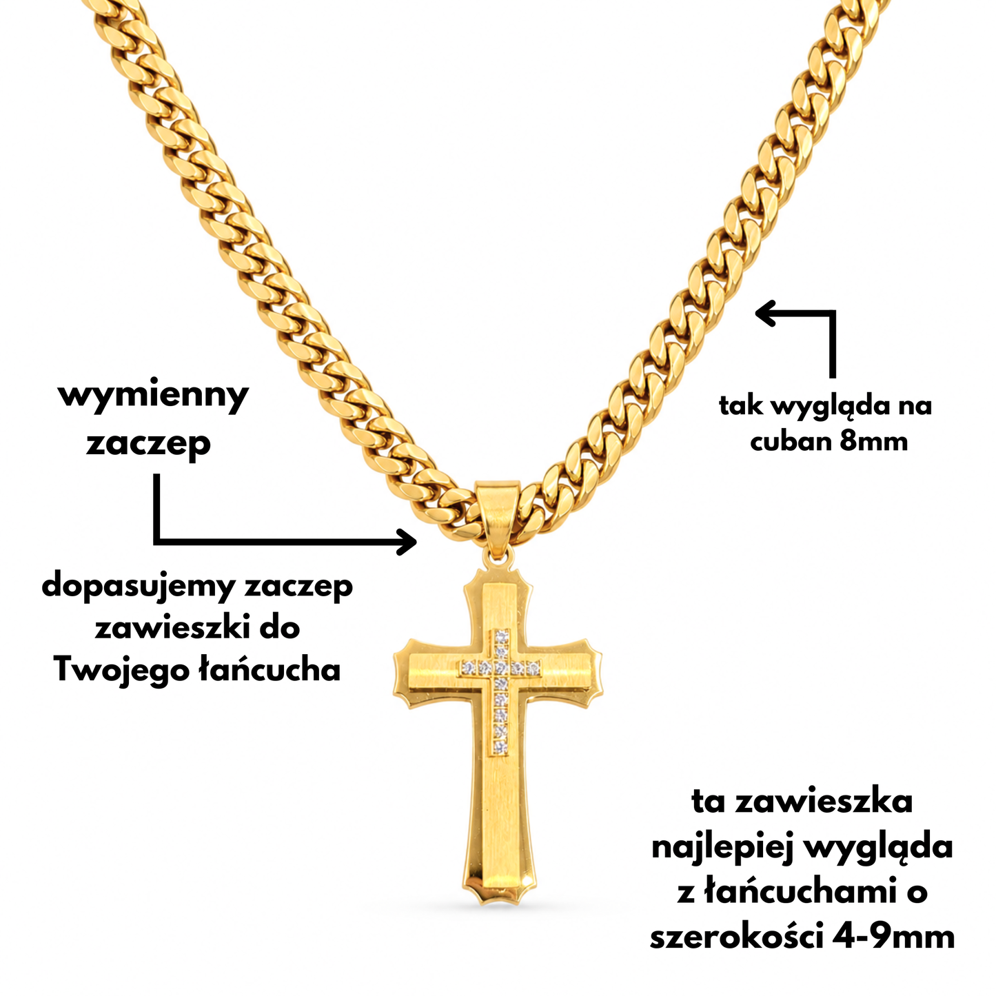 Zawieszka Royal Cross Złota