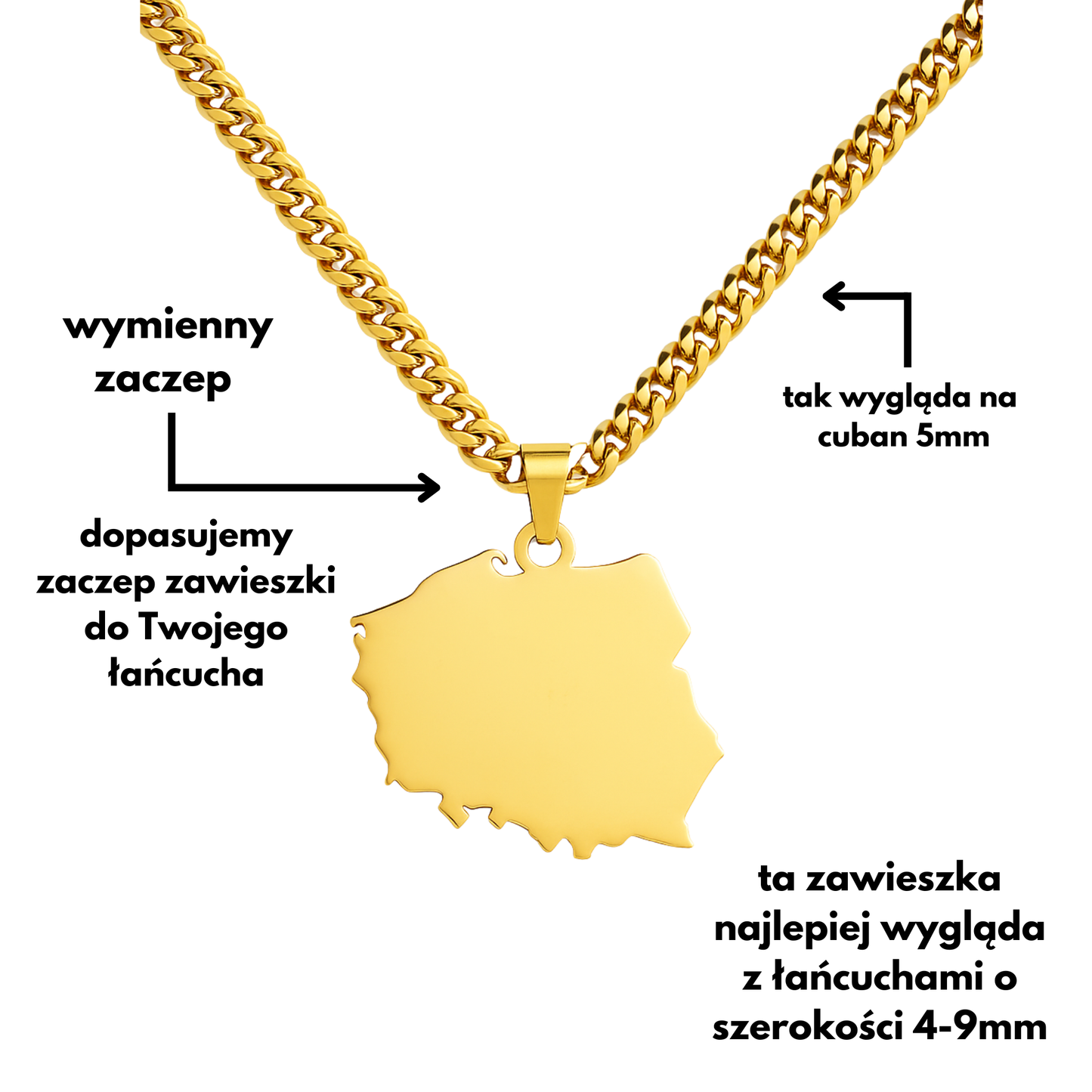 Pendant Fighting Poland Gold
