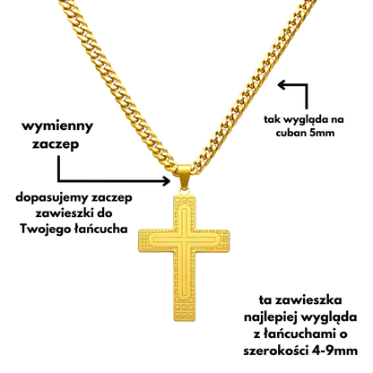 Zawieszka Sacred Cross Złota