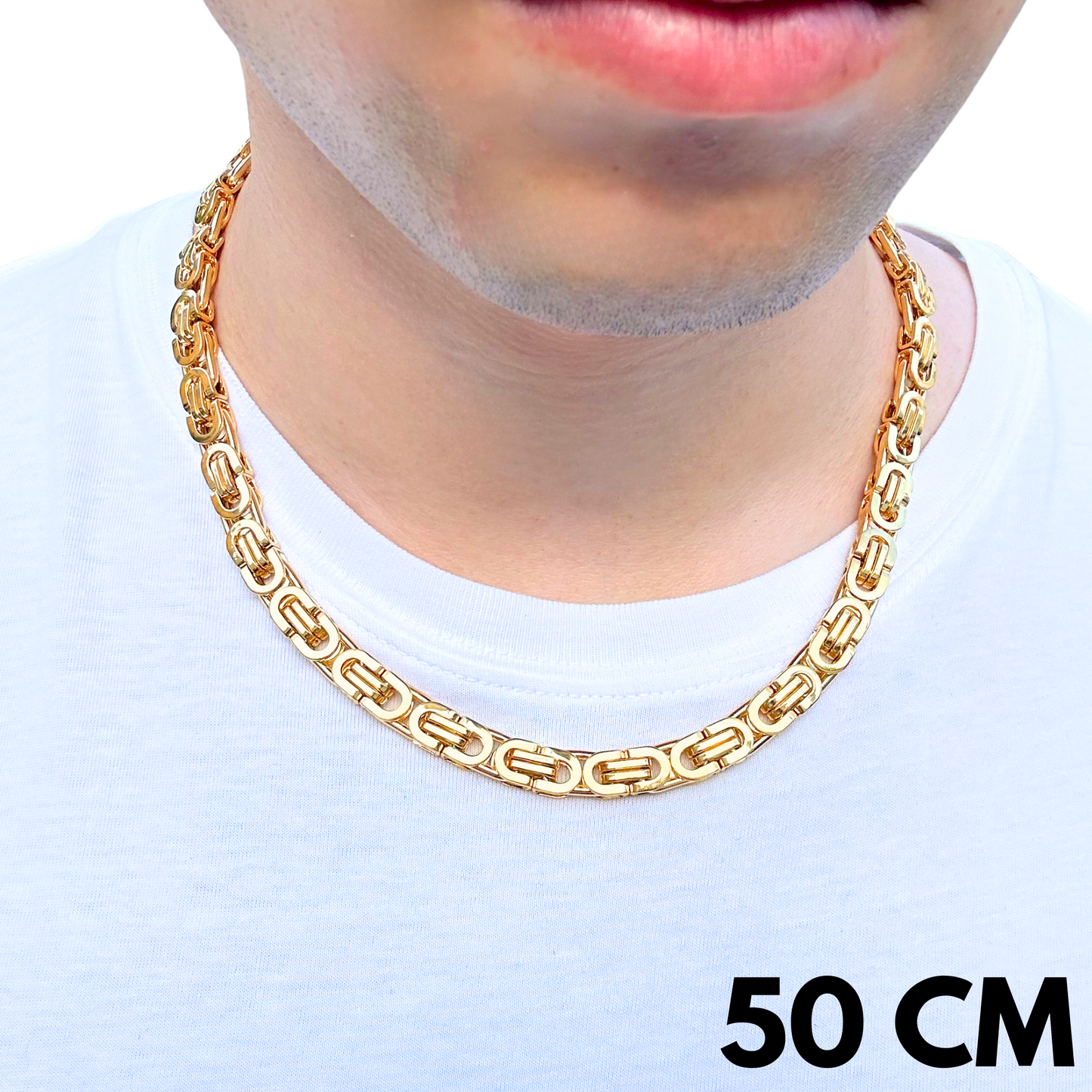 Łańcuch Szlachecki Złoty - 8mm