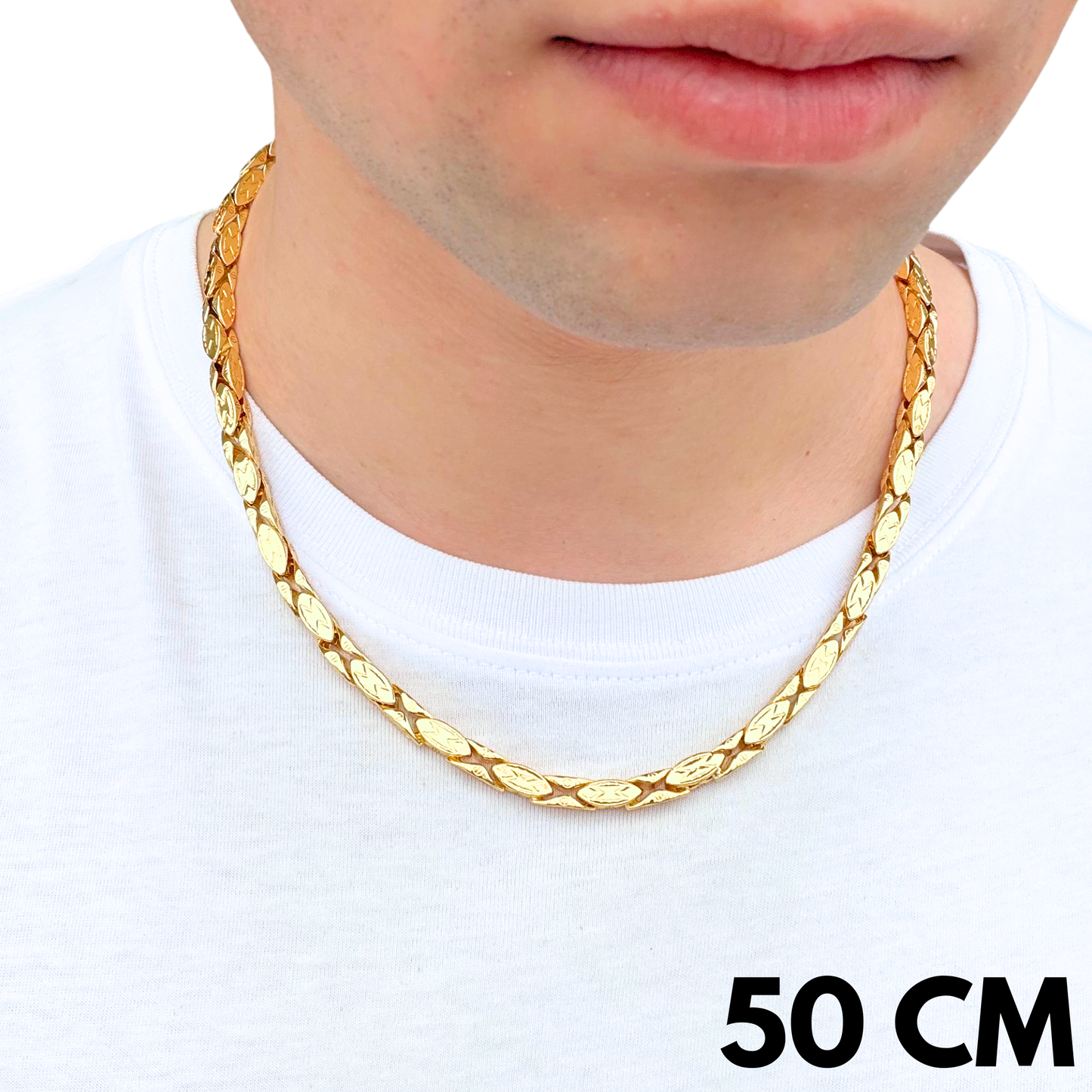 Łańcuch Magnacki Złoty - 5mm