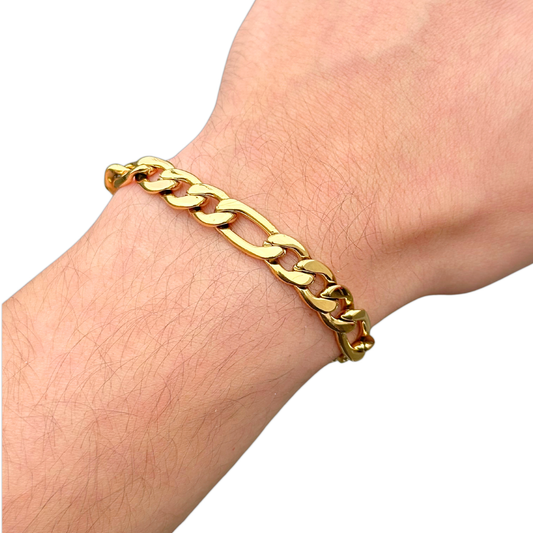 Figaro Bracelet Gold - 7mm