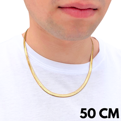 Łańcuszek Żmijka Złoty - 5mm