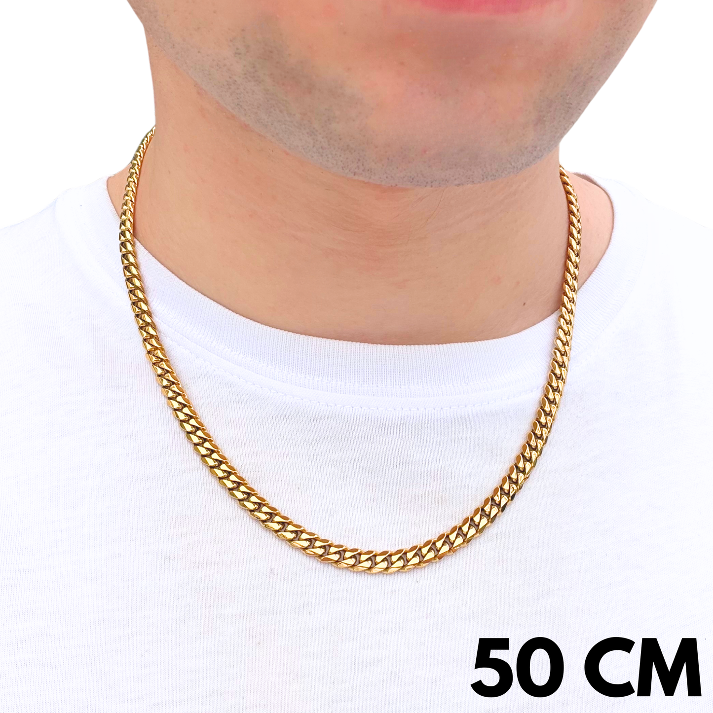 Łańcuch Cuban Złoty - 6mm