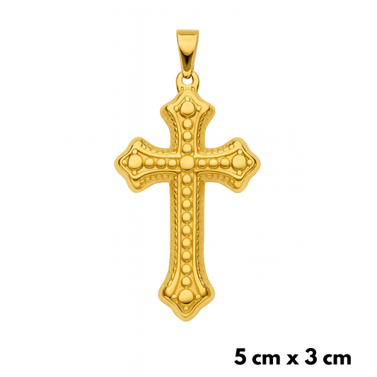 Clean Cross Gold Pendant