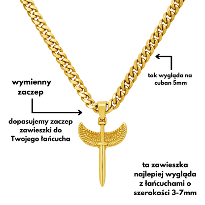UZI Pendant Gold