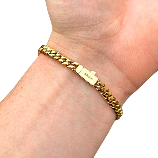 Bransoletka Cuban Złota - 6mm