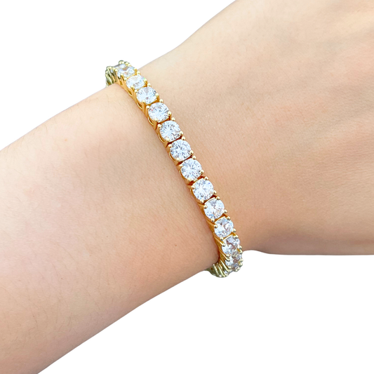 Bransoletka Tennis Złota Damska - 5mm