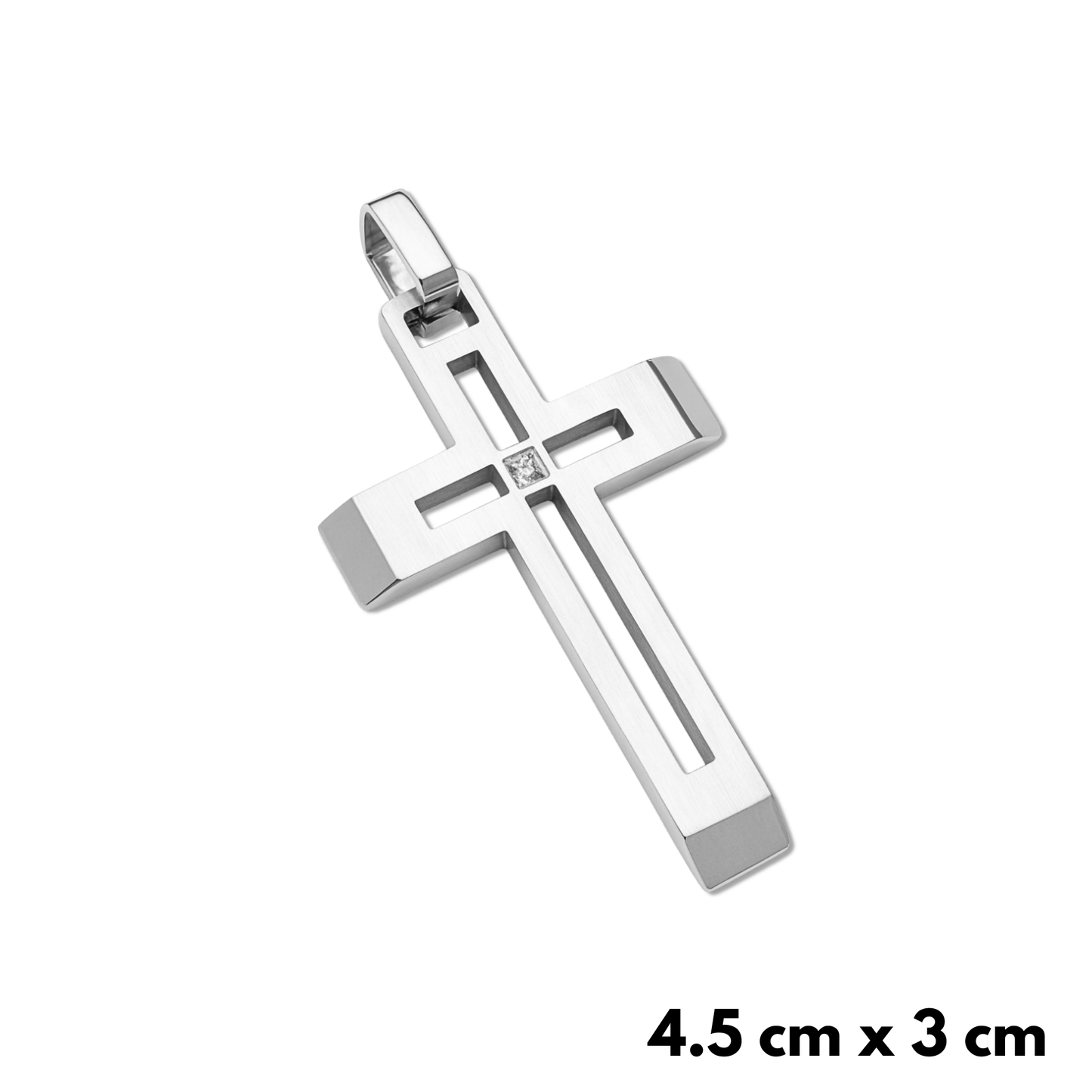 Zawieszka Elite Cross Białe Złoto