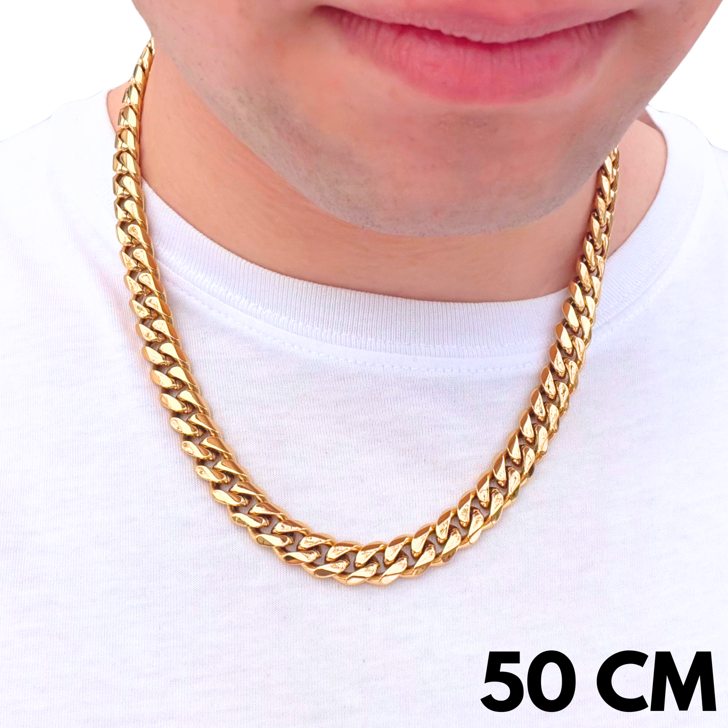 Łańcuch Cuban Złoty - 10mm