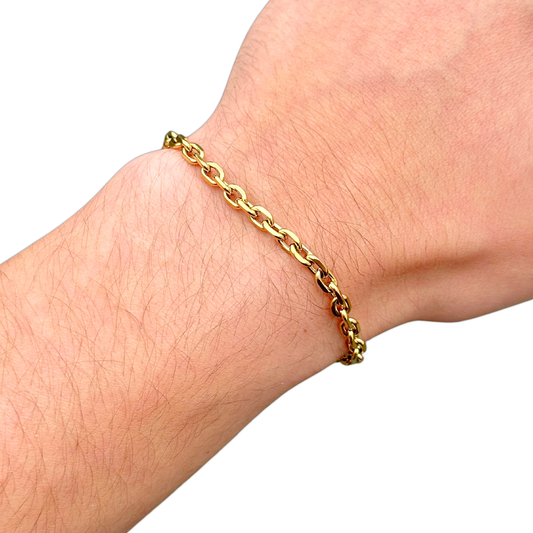Wheat Gold Bracelet - 4 mm