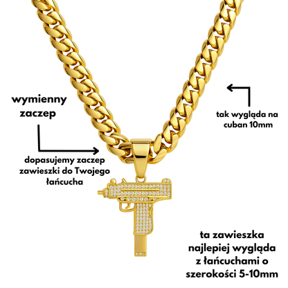 Zawieszka UZI Złota