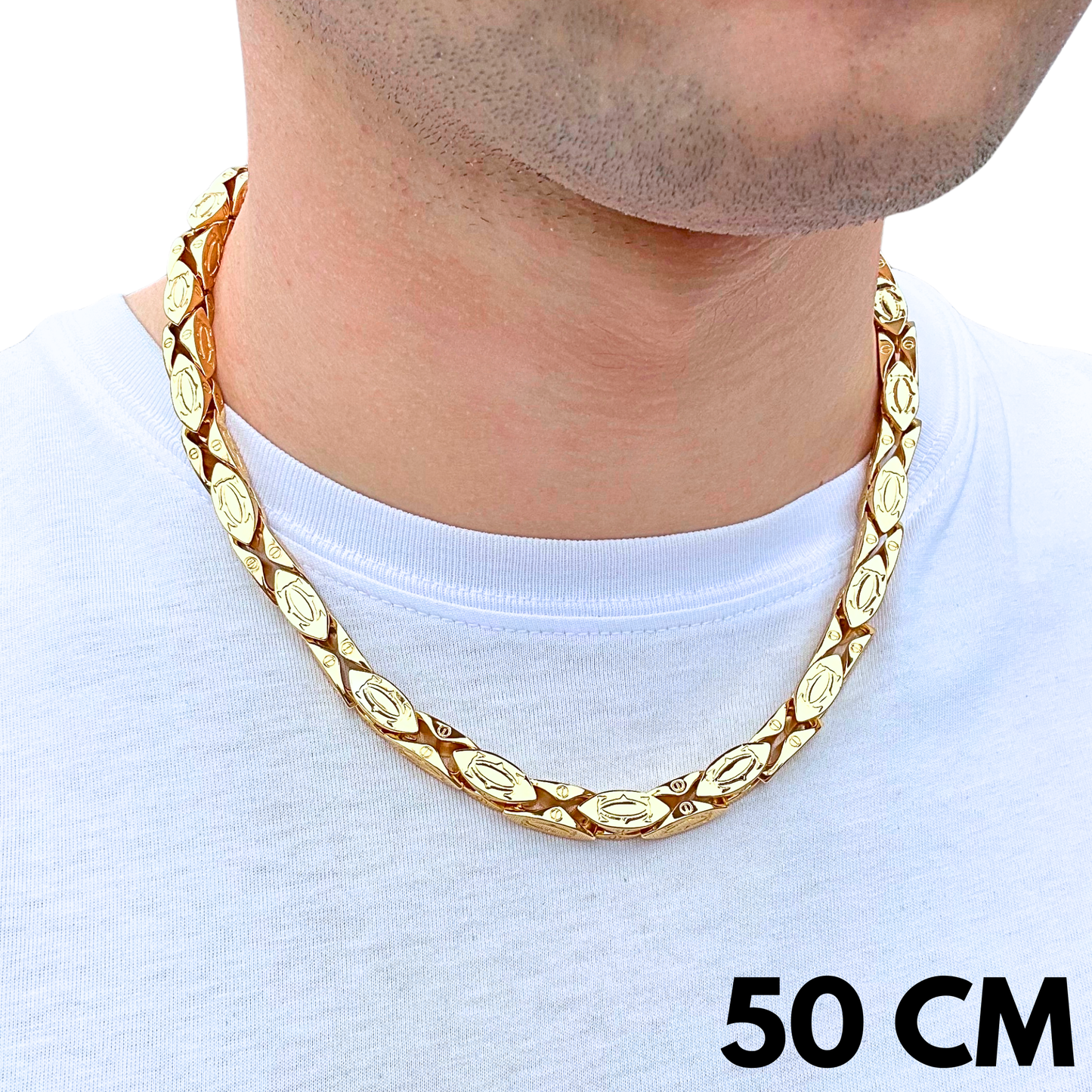 Łańcuch Magnacki Złoty - 7mm