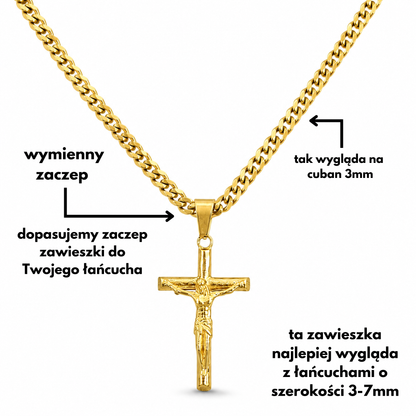 Zawieszka Crucifix Złota