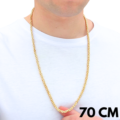 Łańcuch Cesarski Złoty - 4mm