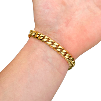 Bransoletka Cuban Złota - 10mm