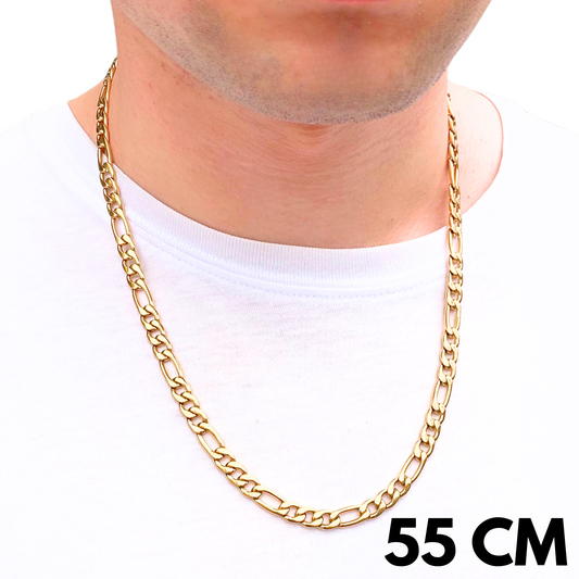 Łańcuch Figaro Złoty - 7mm