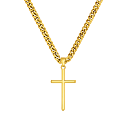 Zawieszka Simple Cross Złota