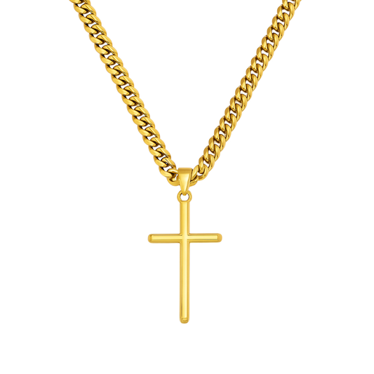 Zawieszka Simple Cross Złota