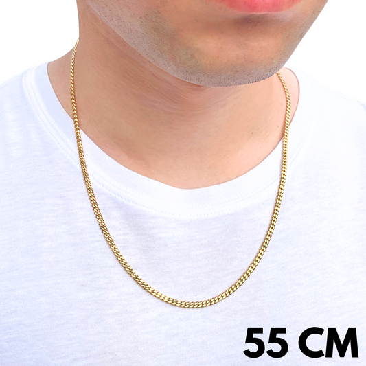 Łańcuch Cuban Złoty - 3mm