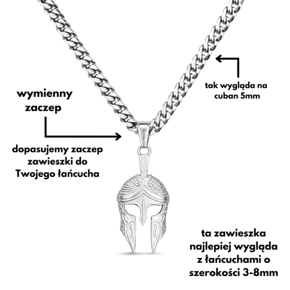 Zawieszka Sparta Białe Złoto