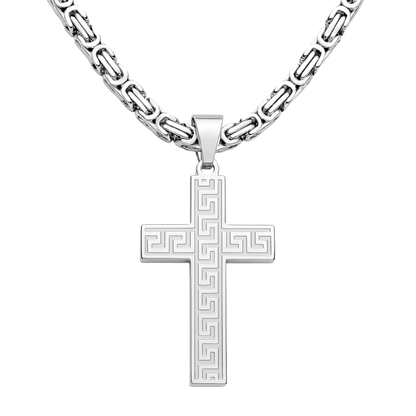 Zawieszka Ancient Cross Białe Złoto