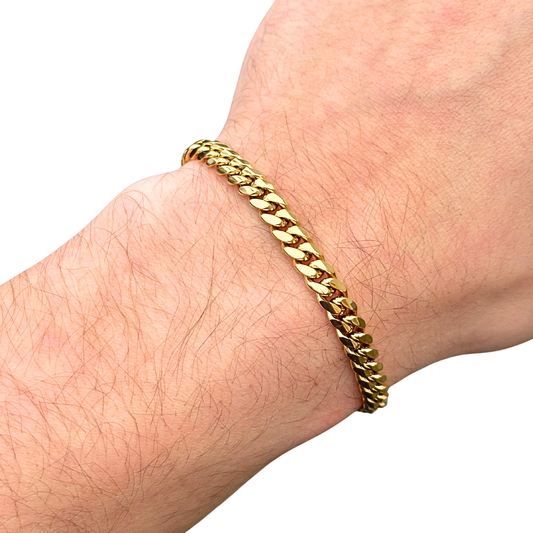 Bransoletka Cuban Złota - 6mm