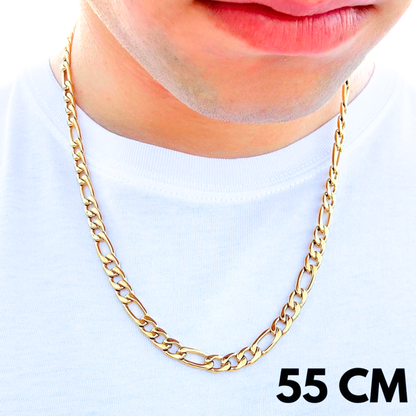 Łańcuch Figaro Złoty - 7mm