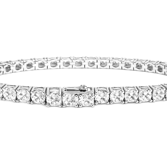 Bransoletka Tennis Białe Złoto Damska - 5mm