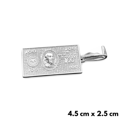 Zawieszka DOLLAR Białe Złoto