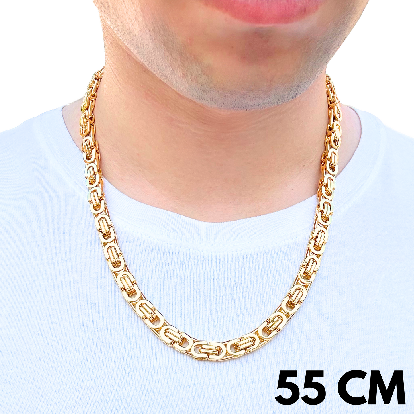 Łańcuch Szlachecki Złoty - 8mm