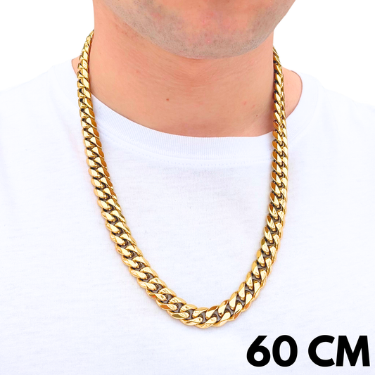 Łańcuch Cuban Złoty - 12mm