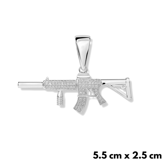 Zawieszka M4 Białe Złoto