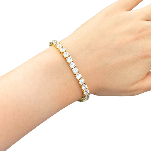 Bransoletka Tennis Złota Damska - 5mm