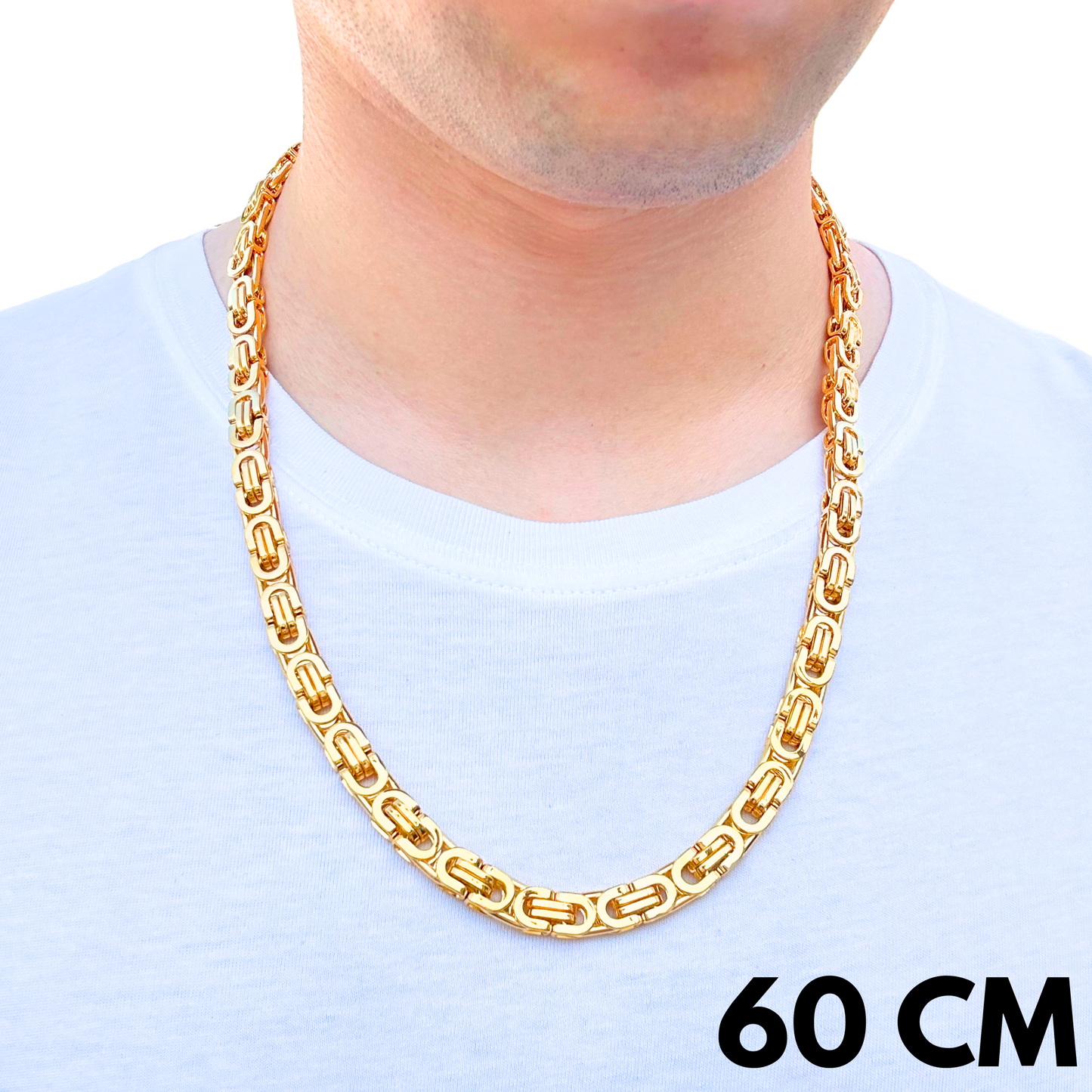 Łańcuch Szlachecki Złoty - 8mm