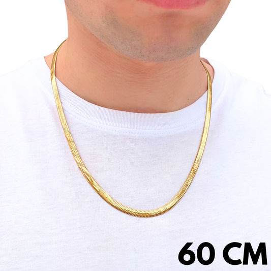 Łańcuszek Żmijka Złoty - 5mm