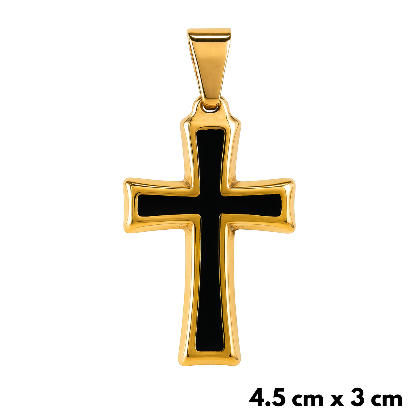 Zawieszka Black Cross Złota