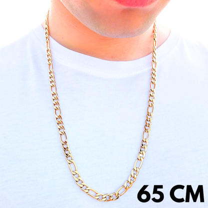 Łańcuch Figaro Złoty - 7mm