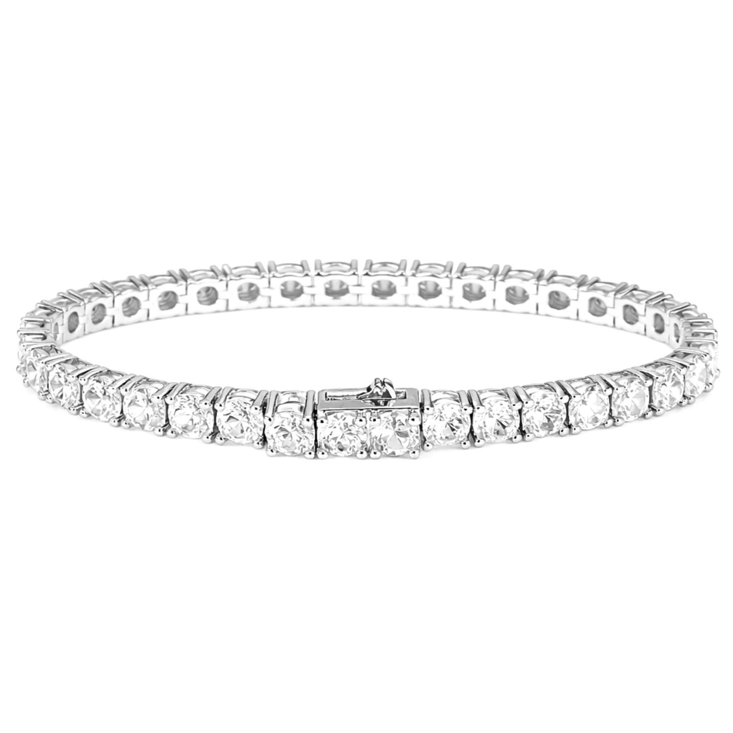 Bransoletka Tennis Białe Złoto Damska - 5mm