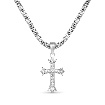 Zawieszka Grand Cross Białe Złoto