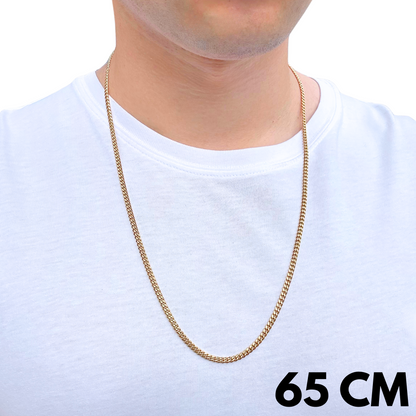 Łańcuch Cuban Złoty - 3mm